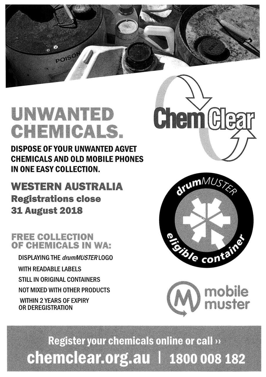 CHEM CLEAR - UNWANTED CHEMICALS