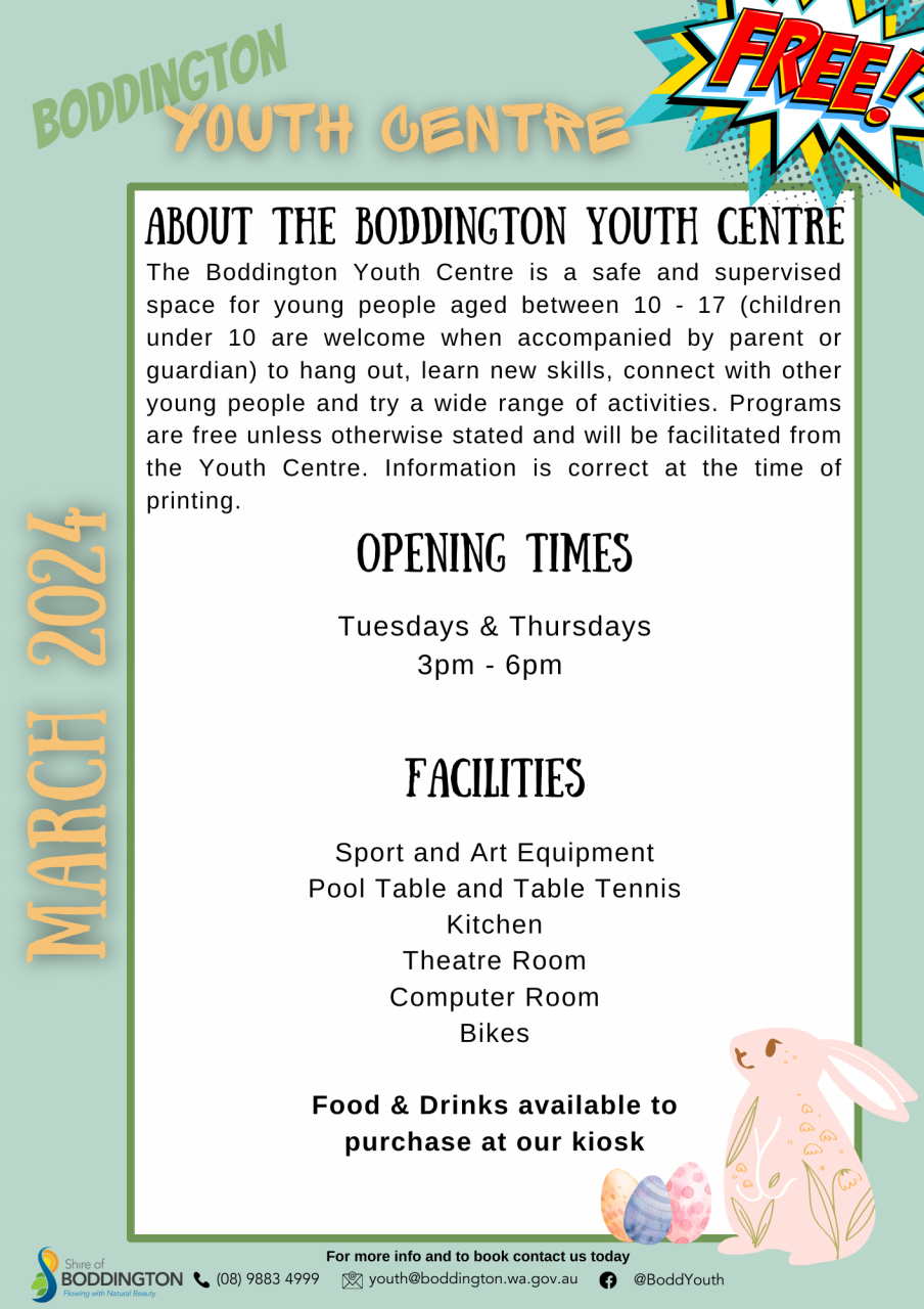 Boddington Youth Centre - March 2024