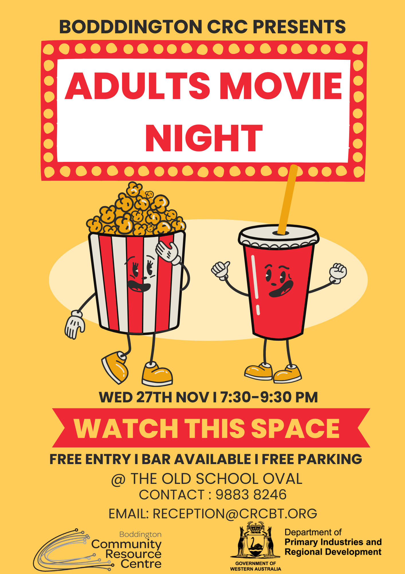 Adults Movie Night » Shire of Boddington