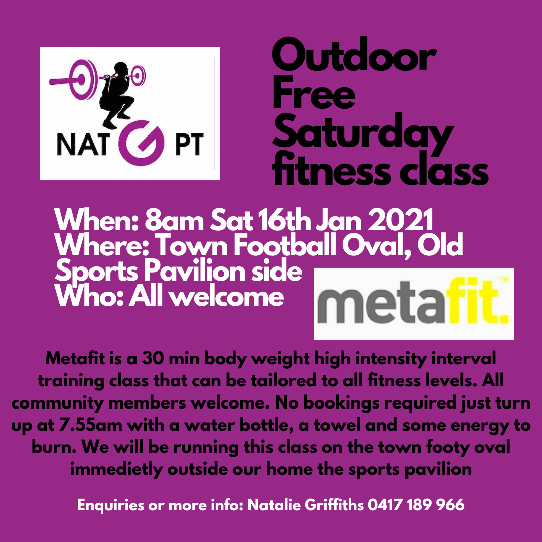 OUDOOR POP UP SATURDAY GYM CLASS