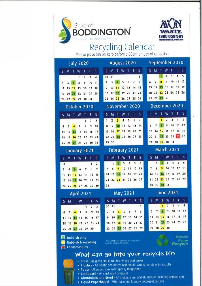 Shrewsbury Recycling Calendar Printable Calendar 2023