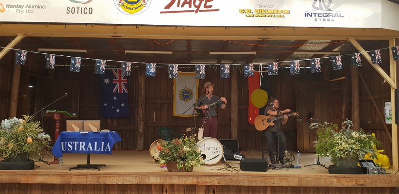 Australia Day 2020 - The Jarrah Celts band entertaining us