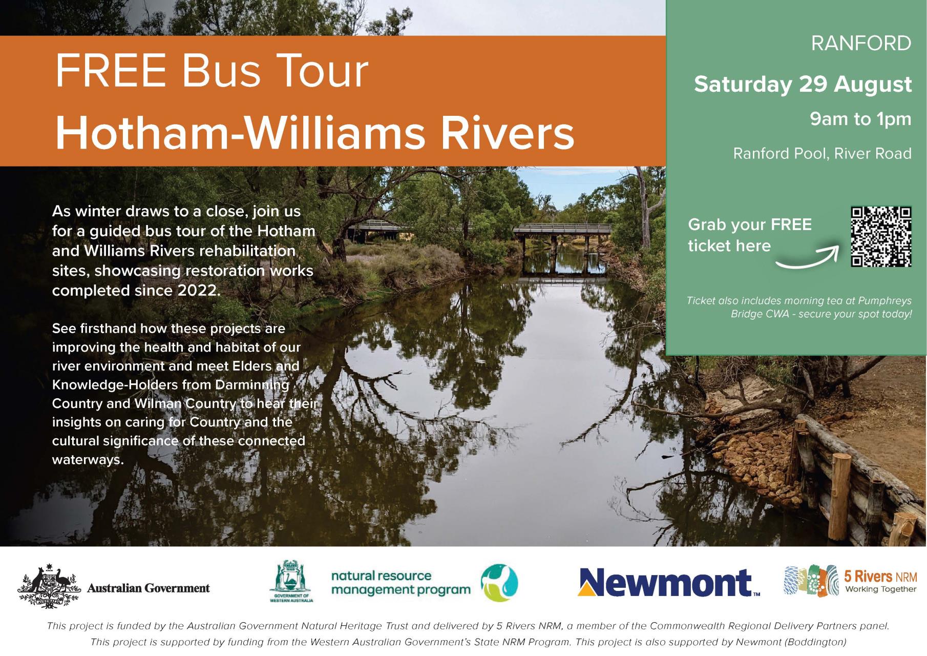 Hotham and Williams Rivers Free Bus Tour