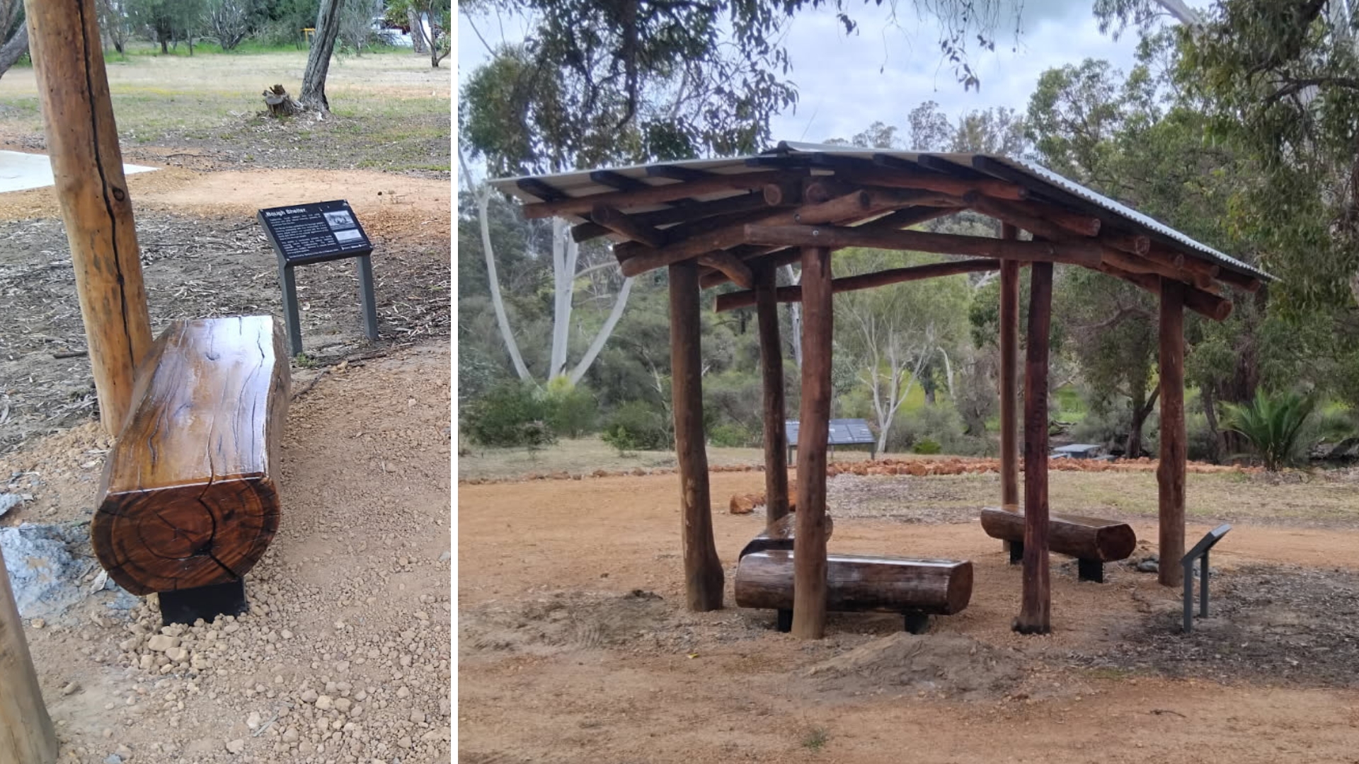 Ranford Pool Bough Shelter with Seating Complete
