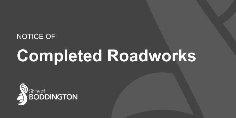 Completed Roadworks