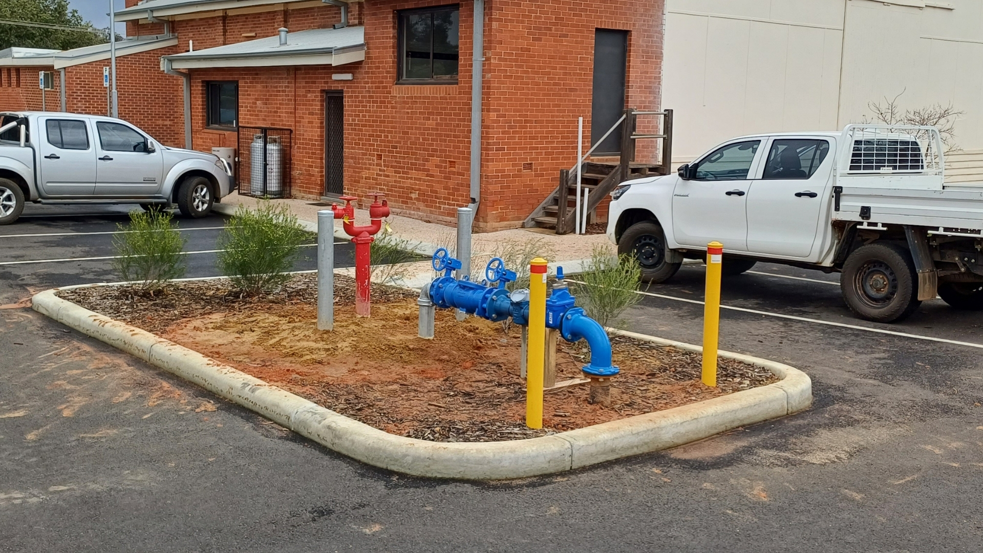 New Town Hall Hydrant Installation Complete