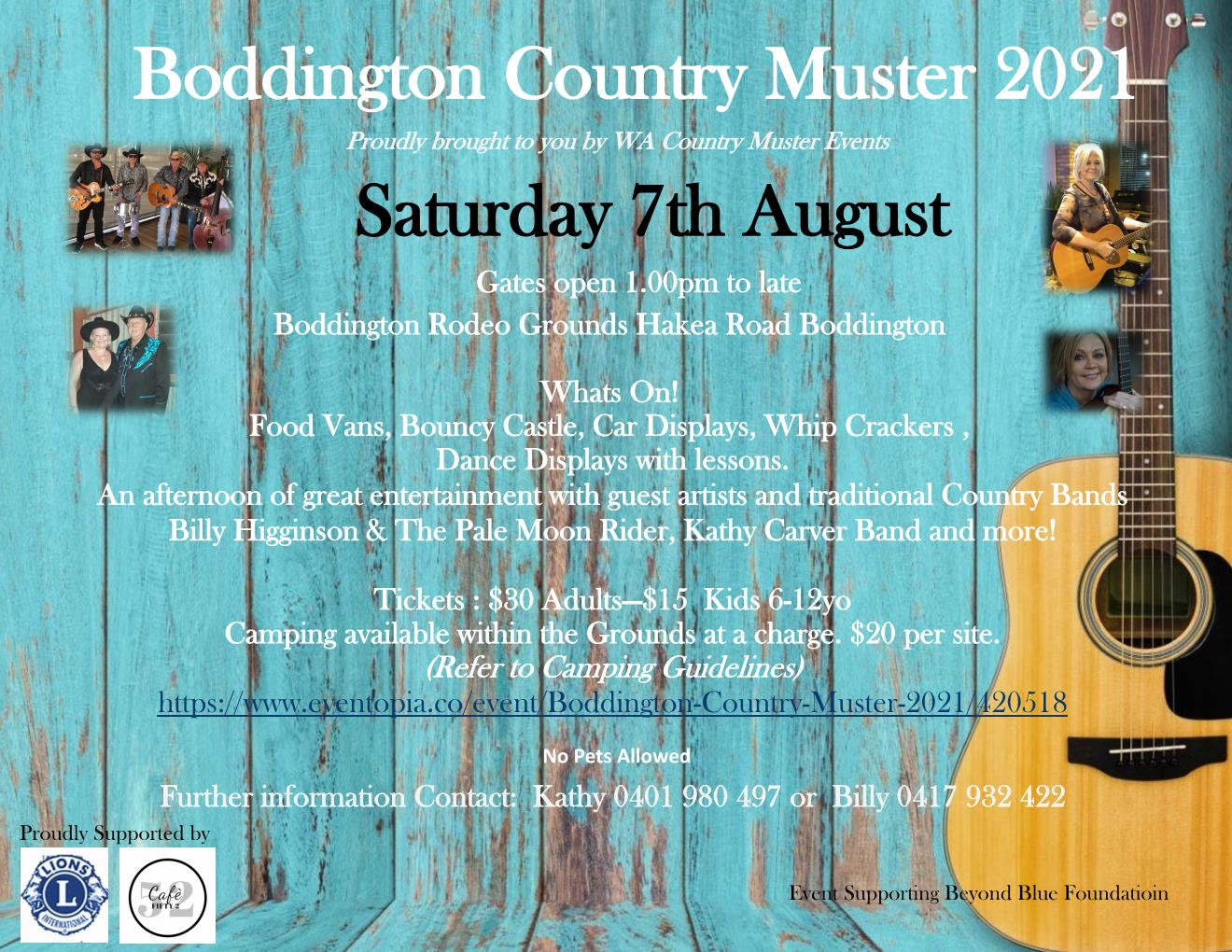 BODDINGTON COUNTRY MUSTER 7TH AUGUST 2021