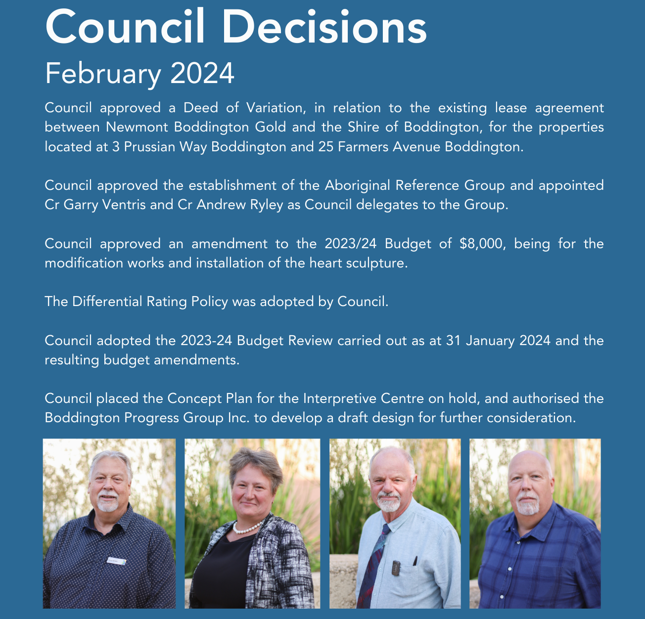 Council Decisions - February 2024