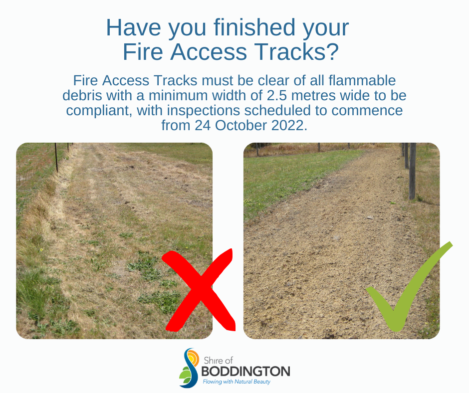 Have you finished your Fire Access Tracks?
