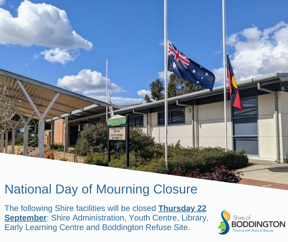 National Day of Mourning Closure
