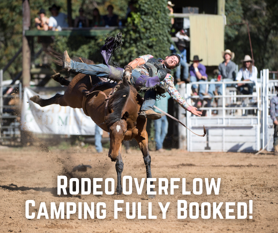 Rodeo Overflow Camping Now Fully Booked